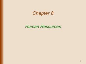 Chapter 8 Human Resources - Personal homepage directory