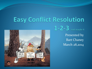 Easy Conflict Resolution 1-2
