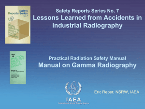 Safety Reports Series No 7 Manual on Gamma Radiography