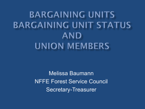 Bargaining Unit - Forest Service Council
