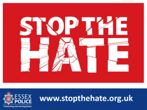 What is hate crime? - South East and Central Essex Mind