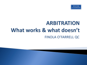Arbitration CIArb 11 11 14 - Chartered Institute of Arbitrators