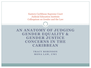 An Anatomy of Judging Gender Equality & Gender Justice concerns