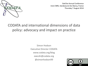 Presentation - Datacite Annual Conference