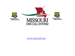 "designating". - Missouri One Call System