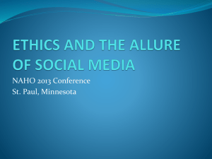 ethics and the allure of social media