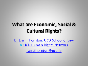 What are Economic, Social & Cultural Rights?