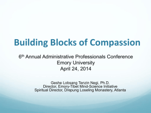 Building Blocks of Compassion