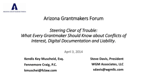 A conflicting interest. or - Arizona Grantmakers Forum