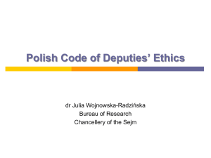 Principles of Deputies` Ethics