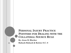 Personal Injury Practice Pointers for Dealing