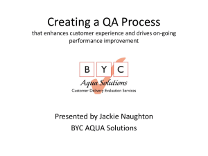 Creating a QA Process that enhances customer experience