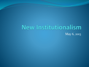 New Institutionalism