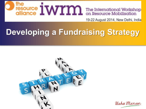 Developing a Fundraising Strategy