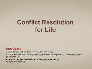 Conflict Resolution for Life