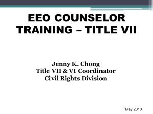 TITLE VII EEO Counselors