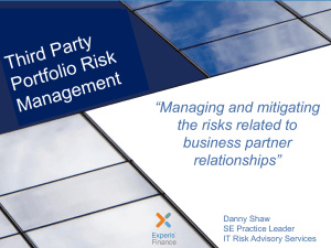 Managing 3rd Party Risks