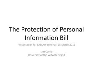 SASLAW Seminar 15th March Adv Iain Currie