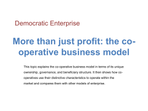 the co-operative business model