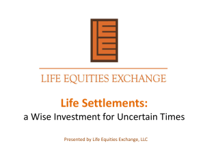 LEE_Presentation - Life Equities Exchange, LLC