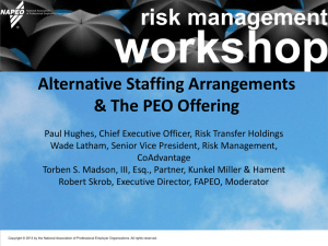 Alternative Staffing Arrangements & The PEO Offering