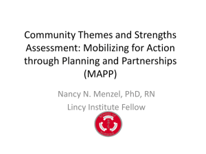Community Themes and Strengths Assessment