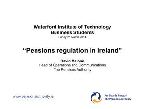 Presentation to Waterford Institute of Technology Business Students