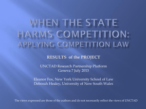 When the State Harms Competition , Eleanor Fox, NYU
