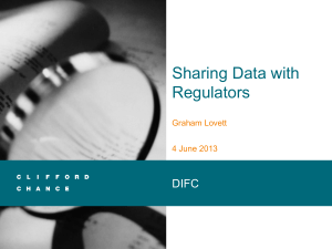 Sharing Data With Regulators