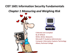 CIST 1601 Information Security Fundamentals