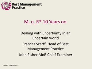 M_o_R: 10 Years On - Presentation by Frances