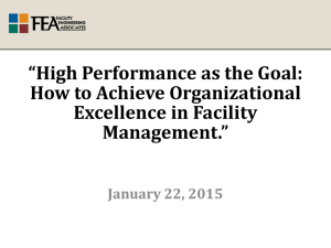High Performance as the Goal: How to Achieve Organizational