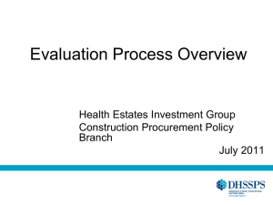 Evaluation Process - Department of Health, Social Services and