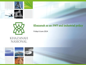 Khazanah as an SWF and industrial policy