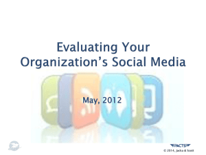 Evaluating Your Organization`s Social Media Efforts