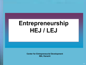 Entrepreneurship Presentation HEJ 2014