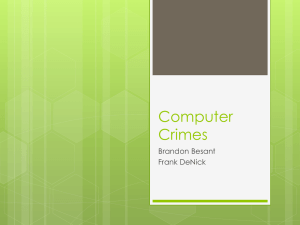 Computer Crimes - Bucknell University
