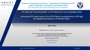 CIS PPP Model Law - Global Construction & Infrastructure Legal