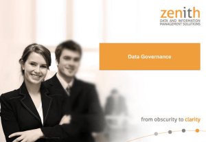 Data Governance Maturity Assessment