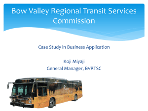 Bow Valley Regional Transit System
