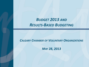 from the session. - Calgary Chamber of Voluntary Organizations
