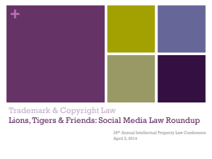 Lions, Tigers & Friends: Social Media Law Roundup