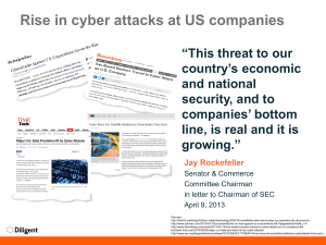 Rise in cyber attacks at US companies