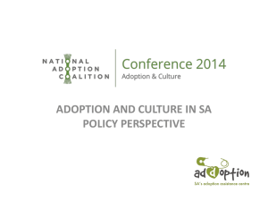 Adoption and Culture in South Africa: A National DSD Policy
