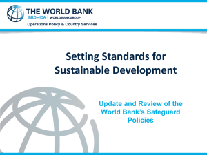 Overview: Setting Standards for Sustainable