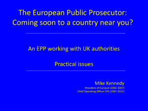 An EPP Working With UK Authorities
