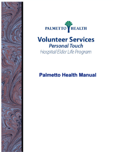 Personal Touch Volunteer HELP Manual