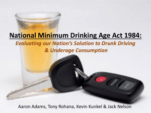 National Minimum Drinking Age Act 1984
