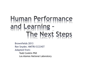 04 Human Performance And Learning