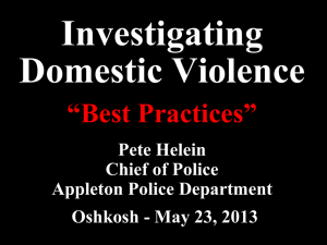 Advanced Domestic Violence Investigations